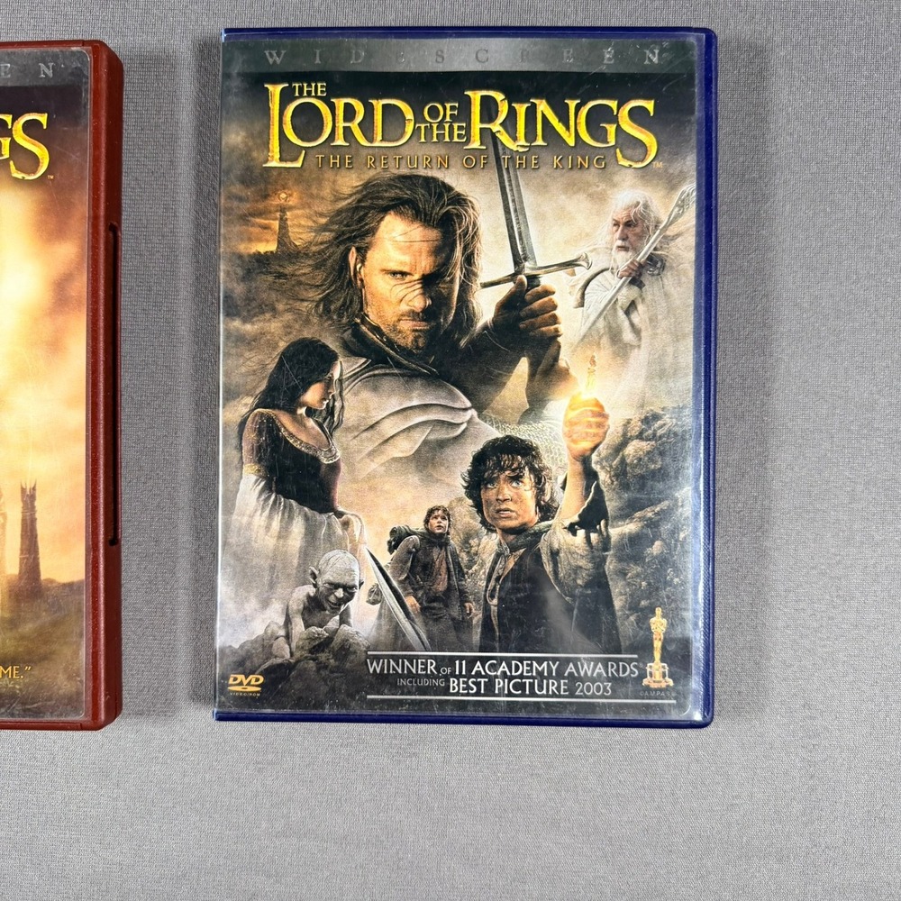 Lord of the Rings Motion Picture Trilogy DVD Set Widescreen Multi Fantasy Movie - Picture 5 of 7